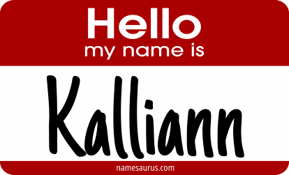 Hello my name is Kalliann png download