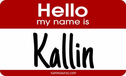 Hello my name is Kallin png download