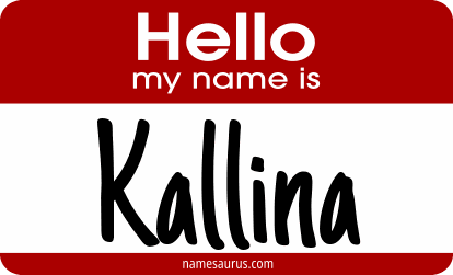 Hello my name is Kallina png download