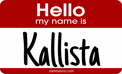 Hello my name is Kallista png download
