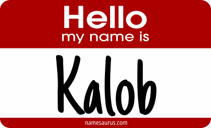 Hello my name is Kalob png download