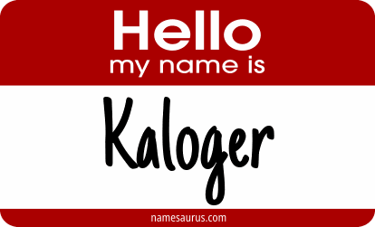Hello my name is Kaloger png download