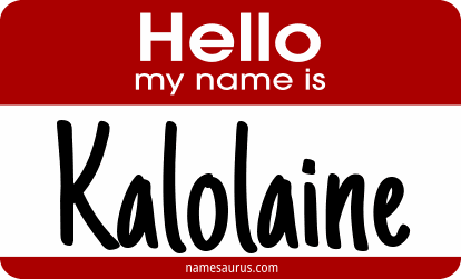 Hello my name is Kalolaine png download