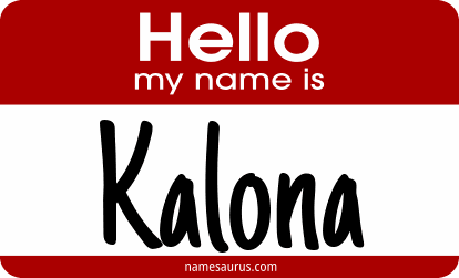 Hello my name is Kalona png download