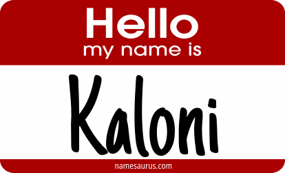 Hello my name is Kaloni png download