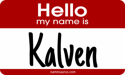 Hello my name is Kalven png download