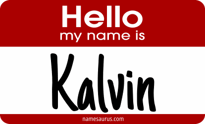 Hello my name is Kalvin png download