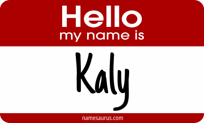 Hello my name is Kaly png download