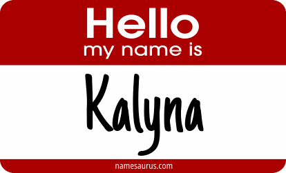 Hello my name is Kalyna png download