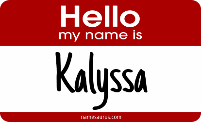Hello my name is Kalyssa png download