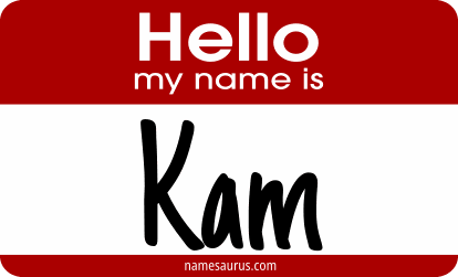 Hello my name is Kam png download