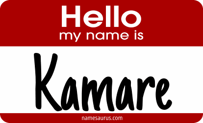 Hello my name is Kamare png download
