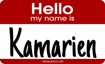 Hello my name is Kamarien png download