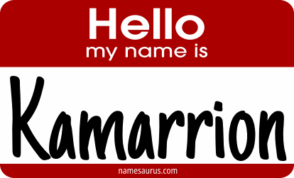 Hello my name is Kamarrion png download