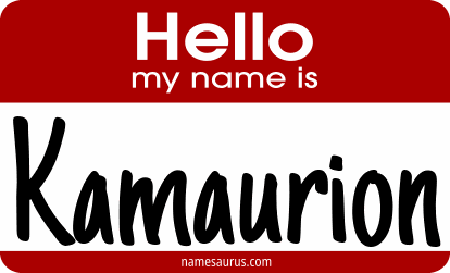 Hello my name is Kamaurion png download