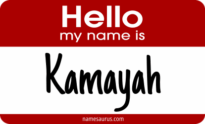 Hello my name is Kamayah png download