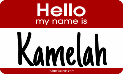 Hello my name is Kamelah png download