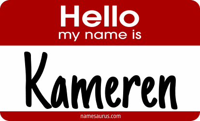 Hello my name is Kameren png download