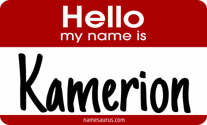 Hello my name is Kamerion png download