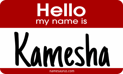 Hello my name is Kamesha png download