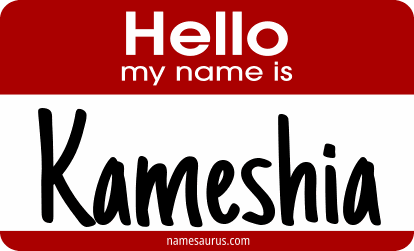 Hello my name is Kameshia png download