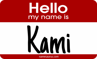 Hello my name is Kami png download
