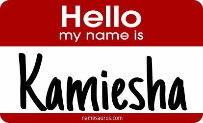 Hello my name is Kamiesha png download