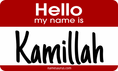 Hello my name is Kamillah png download