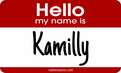 Hello my name is Kamilly png download