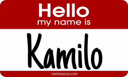 Hello my name is Kamilo png download