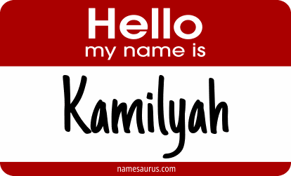 Hello my name is Kamilyah png download