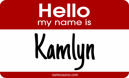 Hello my name is Kamlyn png download
