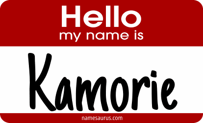 Hello my name is Kamorie png download