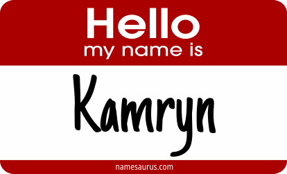 Hello my name is Kamryn png download