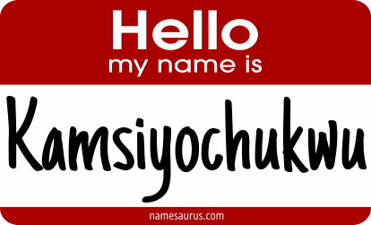 Hello my name is Kamsiyochukwu png download