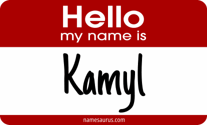 Hello my name is Kamyl png download