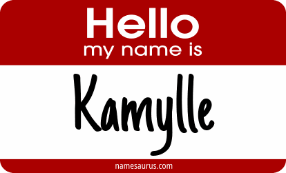 Hello my name is Kamylle png download