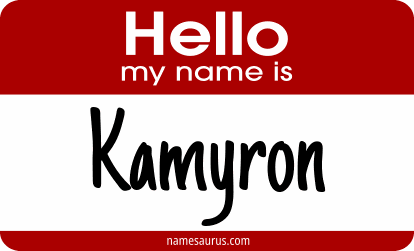 Hello my name is Kamyron png download