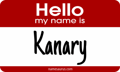 Hello my name is Kanary png download