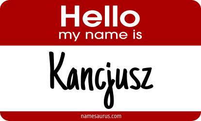 Hello my name is Kancjusz png download