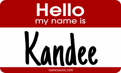 Hello my name is Kandee png download