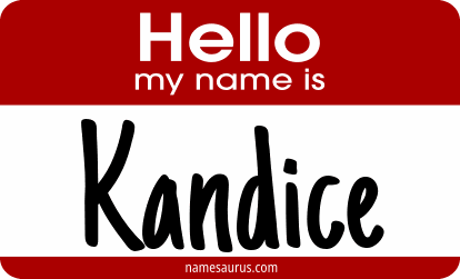 Hello my name is Kandice png download