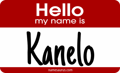 Hello my name is Kanelo png download