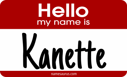 Hello my name is Kanette png download