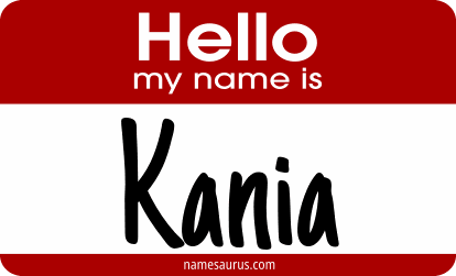 Hello my name is Kania png download