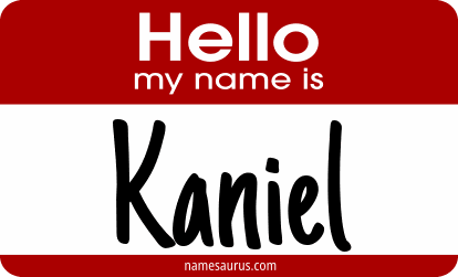 Hello my name is Kaniel png download