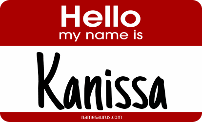 Hello my name is Kanissa png download