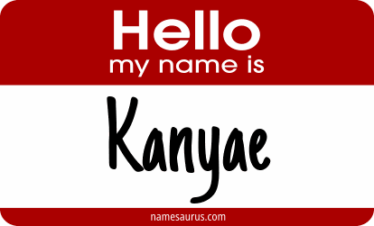 Hello my name is Kanyae png download