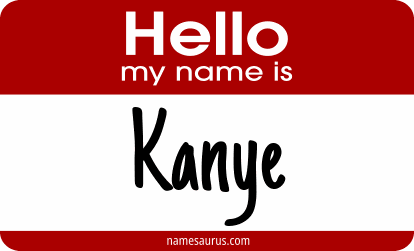 Hello my name is Kanye png download