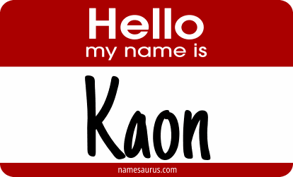 Hello my name is Kaon png download